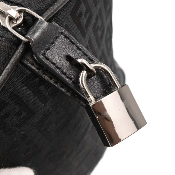 Fendi Black Canvas Zucchino Handbag - Picture 11 of 11